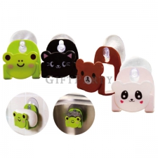 Animal suction cup storage rack
