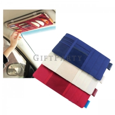 Car sun visor storage bag