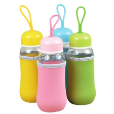 Delicate portable glass bottle