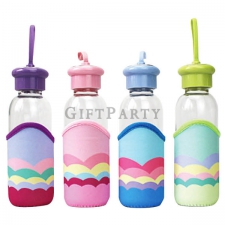 Rainbow heat-resistant glass bottle