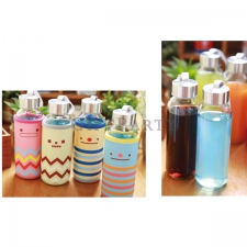 Heat-resistant glass bottle + diving cloth cover