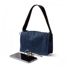 Dark blue tannin cloth mini school bag