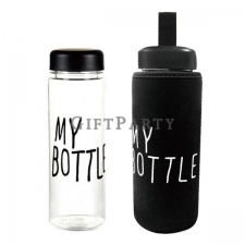 MY-BOTTLE glass bottle + diving cloth cover