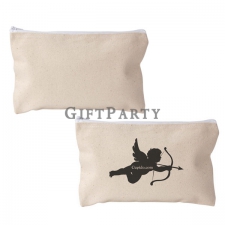 Canvas cosmetic zipper bag - (custom LOGO)
