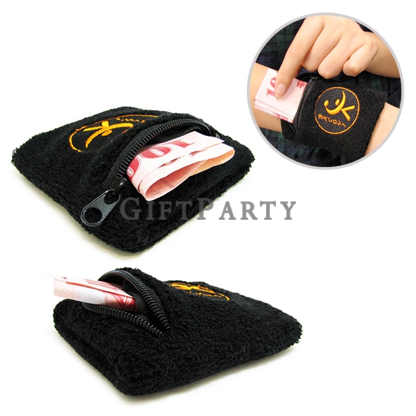 棉質拉鍊口袋運動腕帶護腕,運動贈品, Advertising gifts, promotional gifts, corporate gifts, customized gift companies,