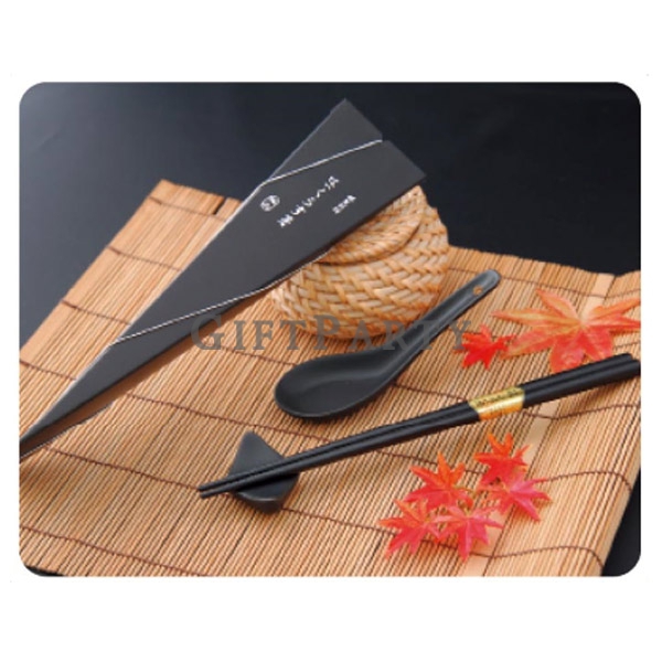 磁炭陶坊-單入筷+筷架-環保筷
