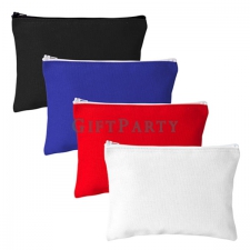 Color cloth canvas makeup zipper bag