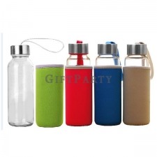 Portable glass bottle + diving cloth cover