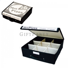 PIZZA盒九格收納盒創意禮品