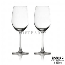 2 sets of glass red wine glasses