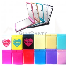 Custom LED light folding mirror