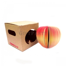 Peach shape note paper