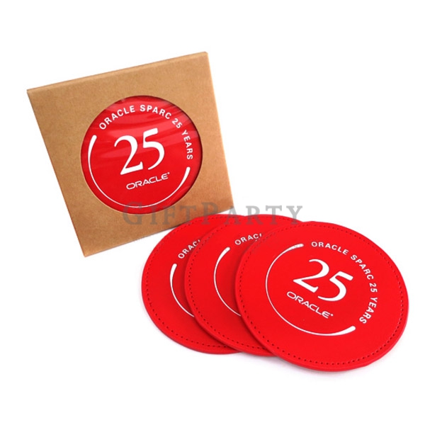 禮品,客製化禮品,贈品,廣告贈品,企業禮品,廣告禮品,PU杯墊,圓形杯墊,客製皮革杯墊