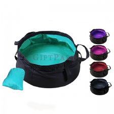 Outdoor camping folding basin