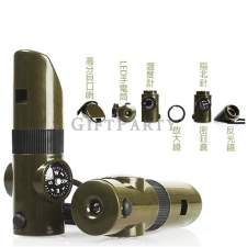 High-decibel seven-in-one multi-function whistle