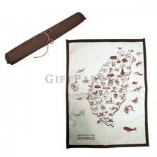 Wenchuang antique canvas map placemat