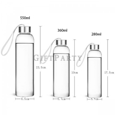 Creative portable glass bottle