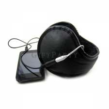 PU leather coral velvet warm earmuff headphones