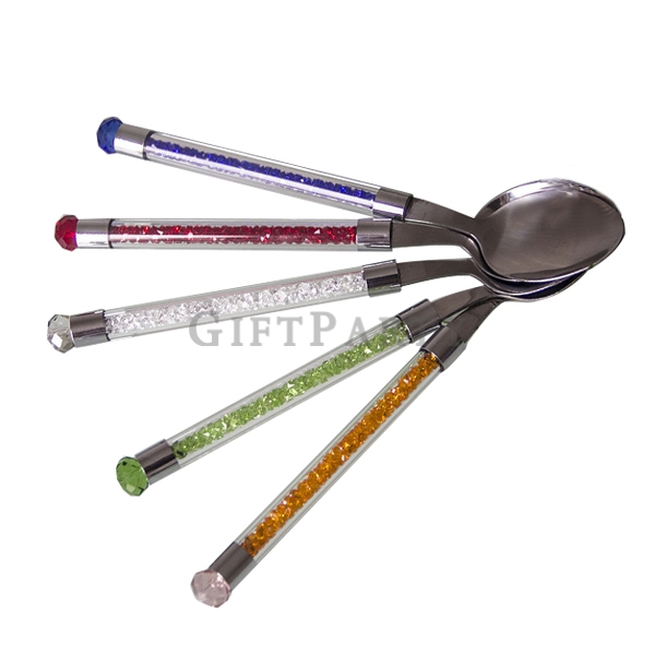 GP2340749Q0431水晶鑽石甜品勺餐具水鑽湯匙百貨贈品