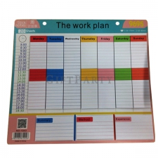 One-week schedule schedule schedule work log
