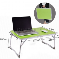 Aluminum folding table with folding table