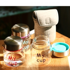 Mini glass bottle MY CUP