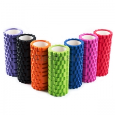 High density EVA yoga foam roller hollow round grid muscle m