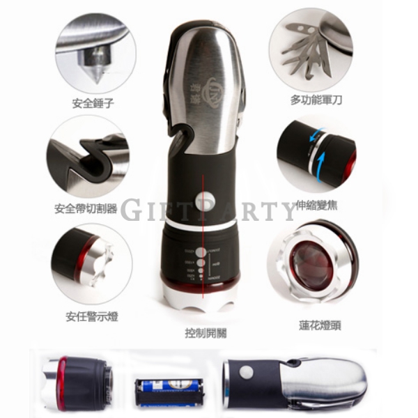 汽車贈品定制-變焦工具手電筒2