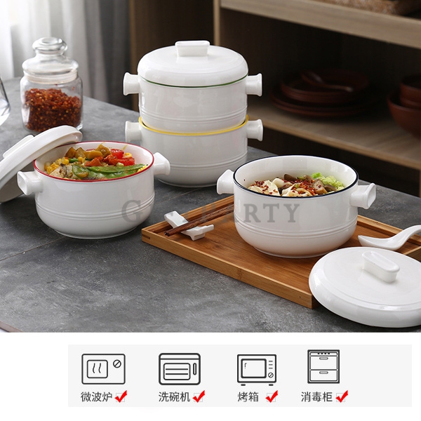 百貨公司贈品,品牌贈品,客製禮品-陶瓷碗帶蓋泡麵碗4