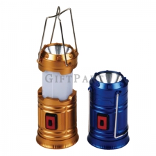 Two-purpose telescopic camping light