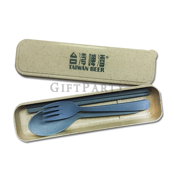 台灣啤酒贈品,台啤贈品,啤酒贈品,酒促禮品-小麥餐具組
