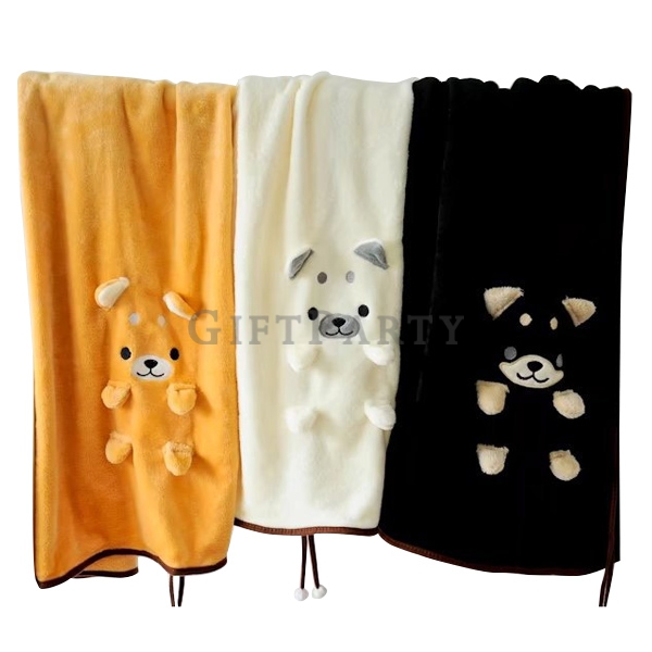 柴犬毯,狗年贈品,狗年禮品,狗年紀念品,三色柴犬卷毯,動物卷毯,狗造型毯,