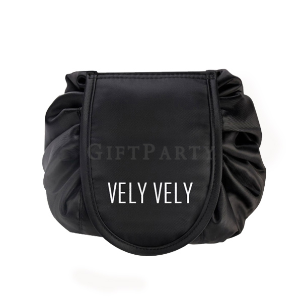 客製化妝包,禮品,贈品,禮贈品,百貨公司贈品,-VELY大容量抽繩化妝包