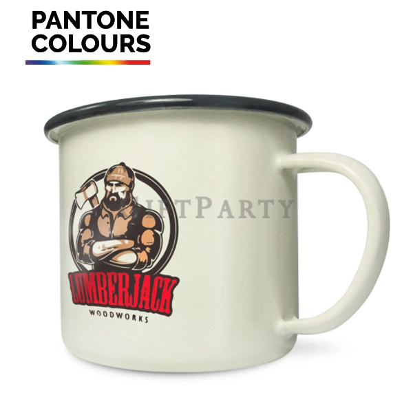 客製化禮品,贈品,禮贈品,紀念品-客製PANTONE烤花搪瓷杯6
