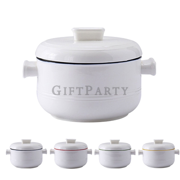 客製瓷碗,百貨公司贈品,銀行贈品,禮贈品-陶瓷碗帶蓋泡麵碗