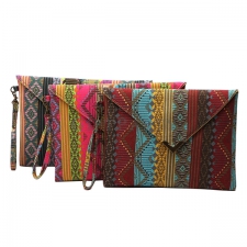 Woven totem hand bag