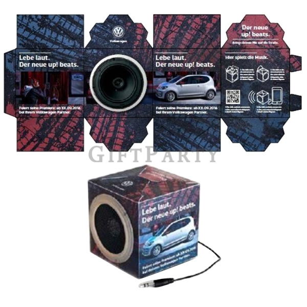 汽車贈品,汽車小禮品,汽車禮品-折疊紙音箱(全彩印刷)