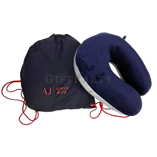 聚酯纖維U形枕套裝, Polyester Microfiber Micro Beads Travel Neck Pillow