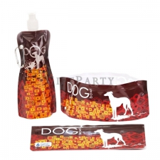 Disposable folding pet feeding bowl