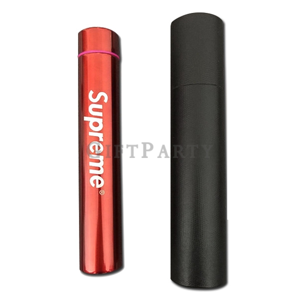 潮贈品,supreme贈品-金箍棒長款保溫瓶金屬色