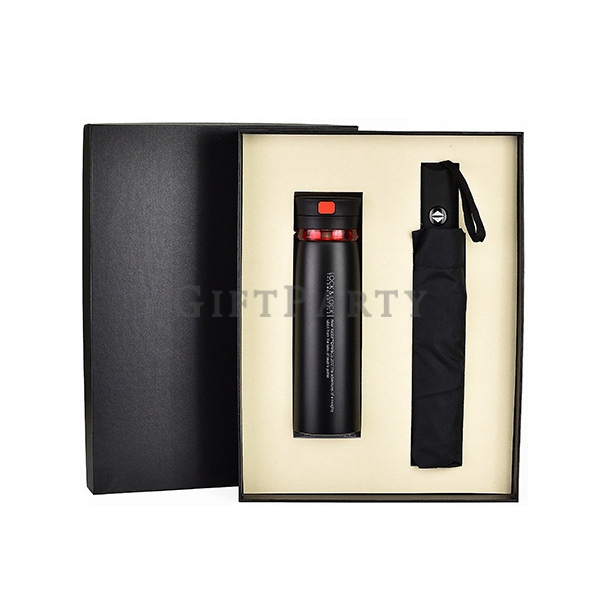 房產禮品,貴賓禮品,vip禮品,汽車禮品,銀行禮品,自動傘+樂扣保溫杯禮盒組