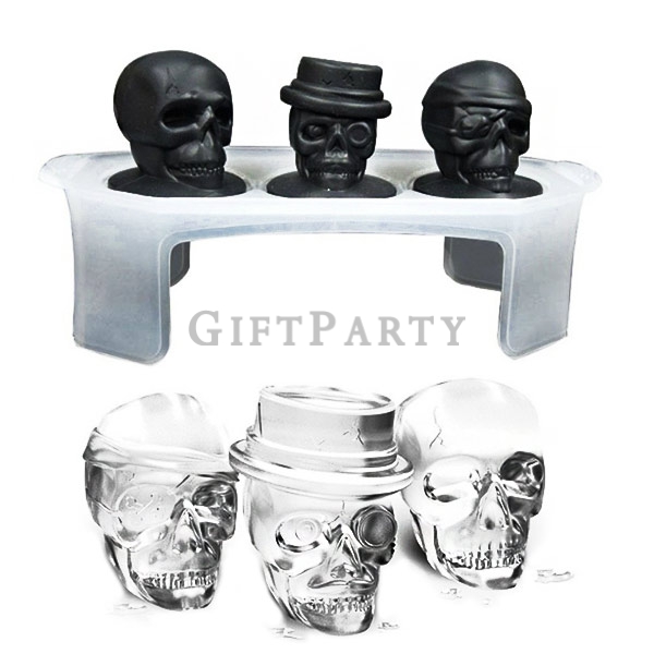 kuso禮品,個性禮品,夜店贈品,製冰盒,硅膠製冰,禮品,贈品,文創禮品,-3D骷髏頭製冰盒