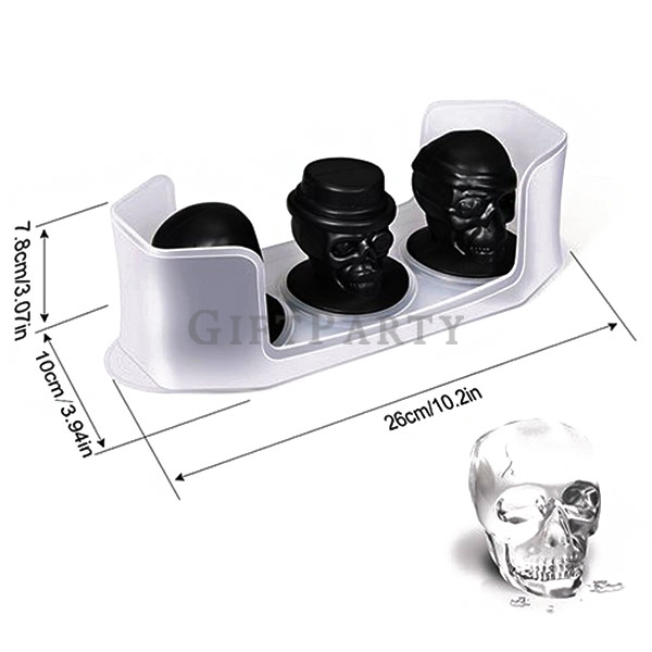 kuso禮品,個性禮品,夜店贈品,製冰盒,硅膠製冰,禮品,贈品,文創禮品,-3D骷髏頭製冰盒
