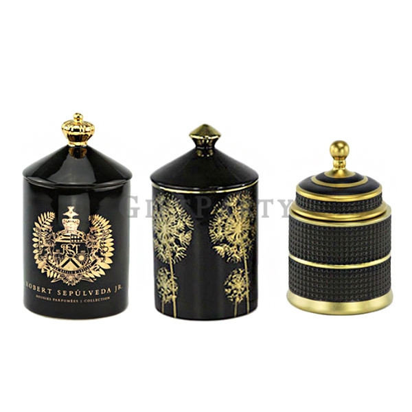 VOUGE禮品,時尚贈品,精品品牌贈品,百貨禮品,外銷禮品,高質量陶瓷蠟燭罐帶蓋蠟燭