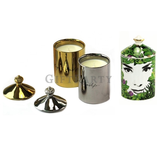 VOUGE禮品,時尚贈品,精品品牌贈品,百貨禮品,外銷禮品,高質量陶瓷蠟燭罐帶蓋蠟燭