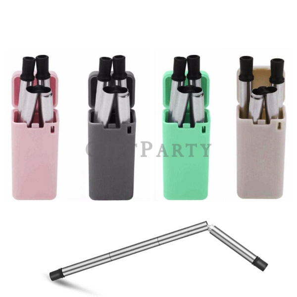 Folding stainless steel straw-不鏽鋼折疊吸管,環保禮品,創意禮品,設計禮品,新款贈品,