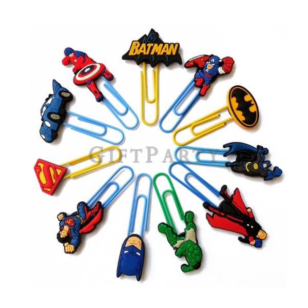 Custom Shape Pvc Paper Clip,禮品,贈品,文具,兒童贈品,客製迴紋針,軟膠PVC造型迴紋針定制