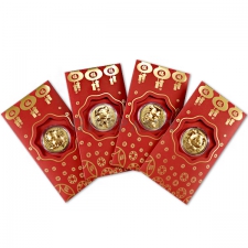 Pig shape golden coin red pocket 