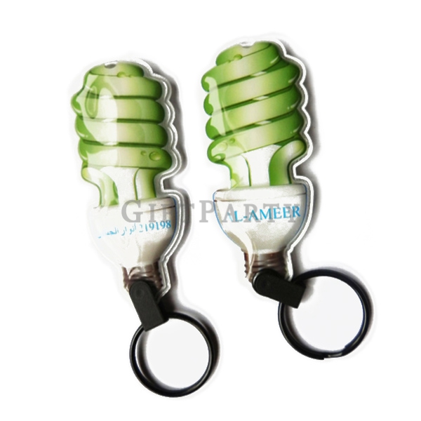 Custom PVC material light key ring,Led Keychains-PVC發光造型鎖圈,LED鎖圈,廣告贈品,宣傳贈品,客製化禮品,on pack贈品,燈泡贈品,