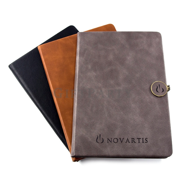 PU leather magnetic buckle notebook -PU皮革磁性扣環筆記本